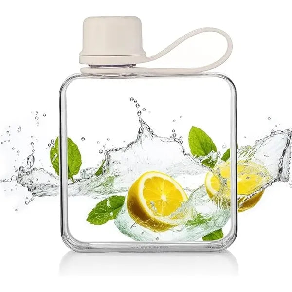 Clear Flat Sports Water Bottle
