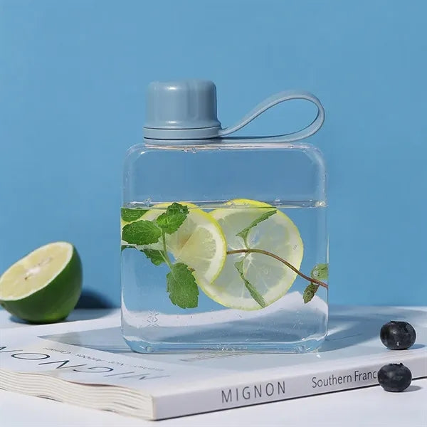 Clear Flat Sports Water Bottle