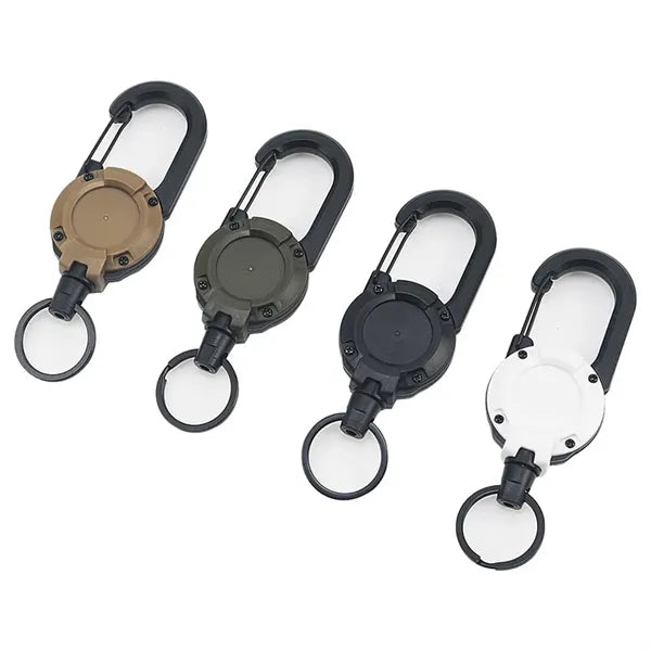 5" Custom Stainless Steel Wire Rope Retractable Badge Reel