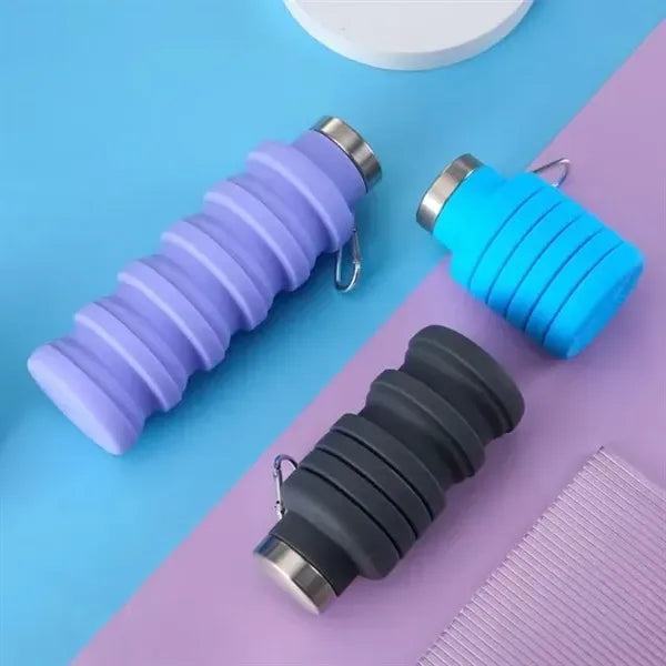 Collapsible Silicone Foldable Water Bottle