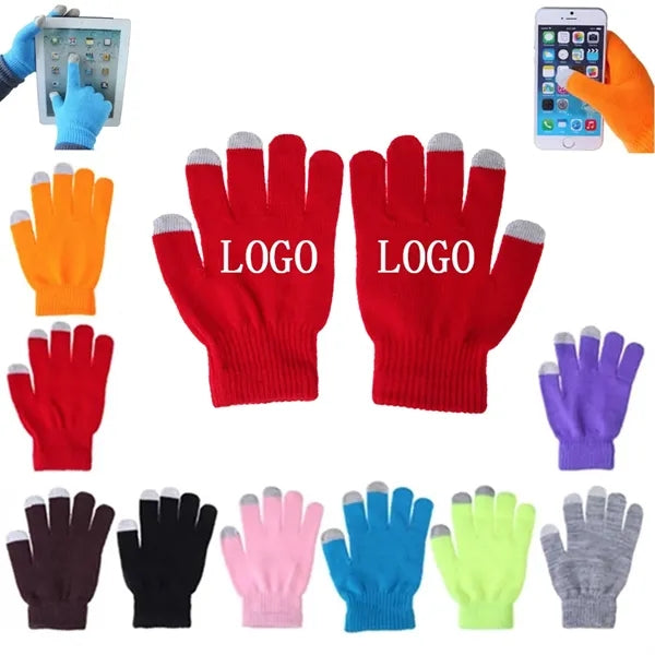 Winter Unisex Touch Screen Stretch Knitted Texting Gloves