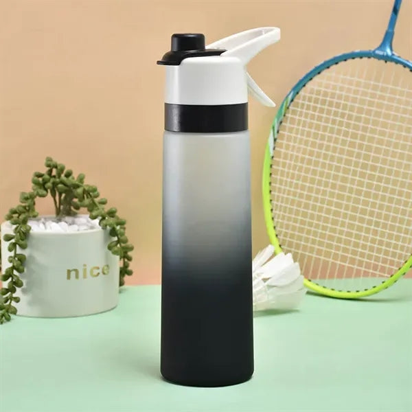 2-in-1 Misting Sports Water Bottle for Fitness Gym & Outdoor