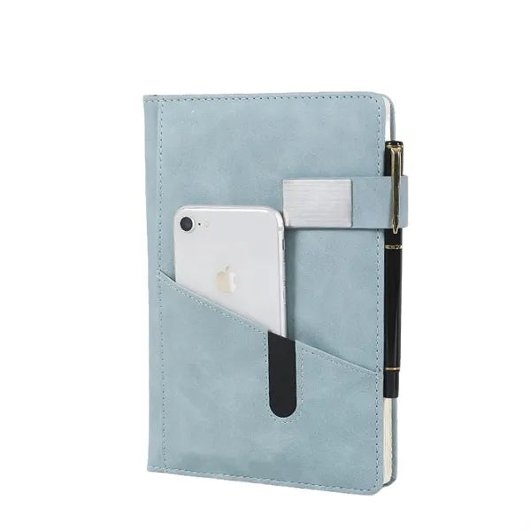 A5 Customized Leather Notebook With Magnetic Buckle Closure