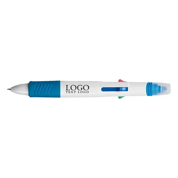 Promo 4 Ink Color Quatro Pen With Highlighter