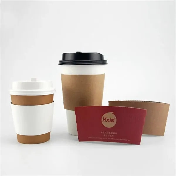 Disposable coffee cup sleeves