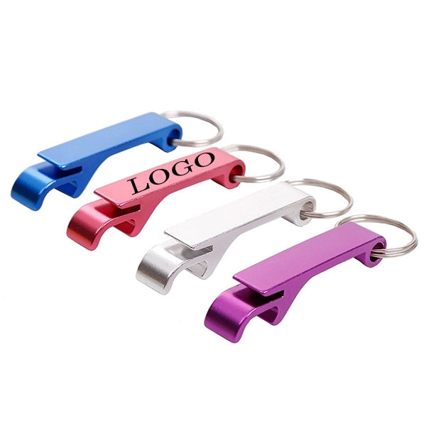 Aluminum Bottle & Can Opener Key Ring