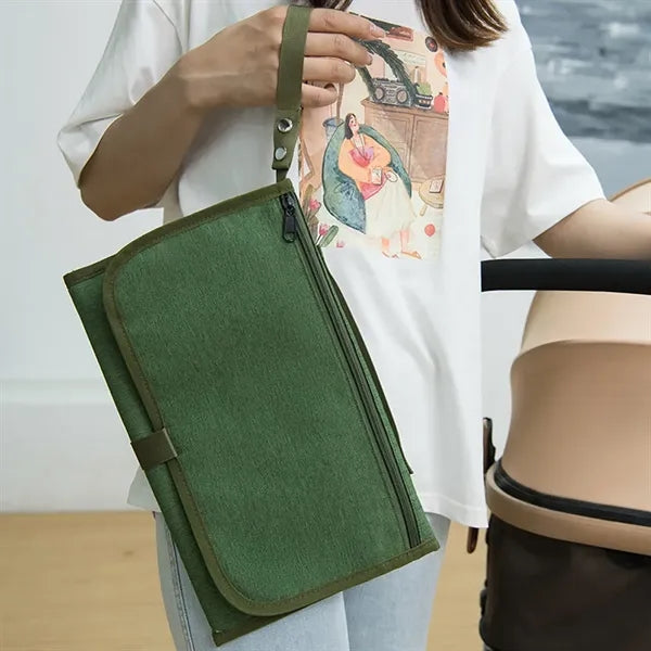 Waterproof Carry On Nappy Diaper Changing Mat Folding Bag
