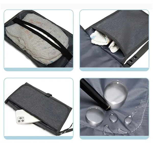 Waterproof Carry On Nappy Diaper Changing Mat Folding Bag