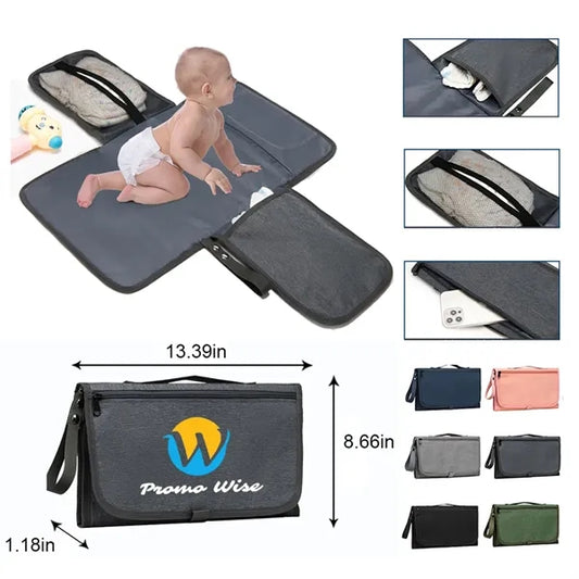 Waterproof Carry On Nappy Diaper Changing Mat Folding Bag