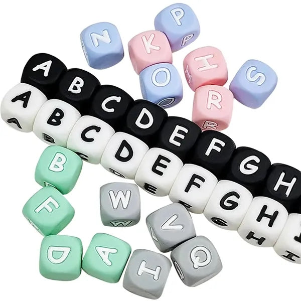 Silicone Letter Beads