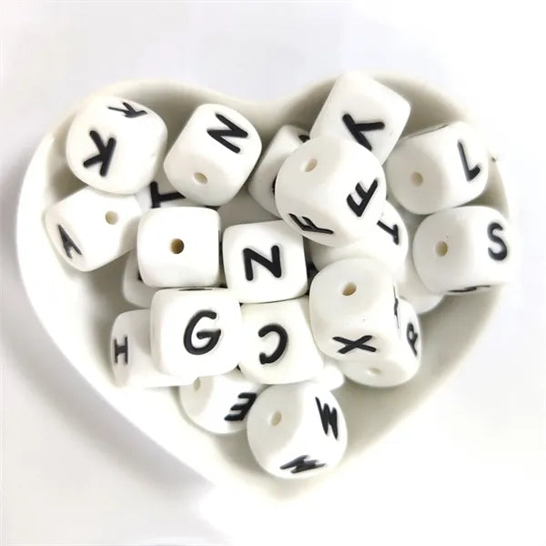 Silicone Letter Beads
