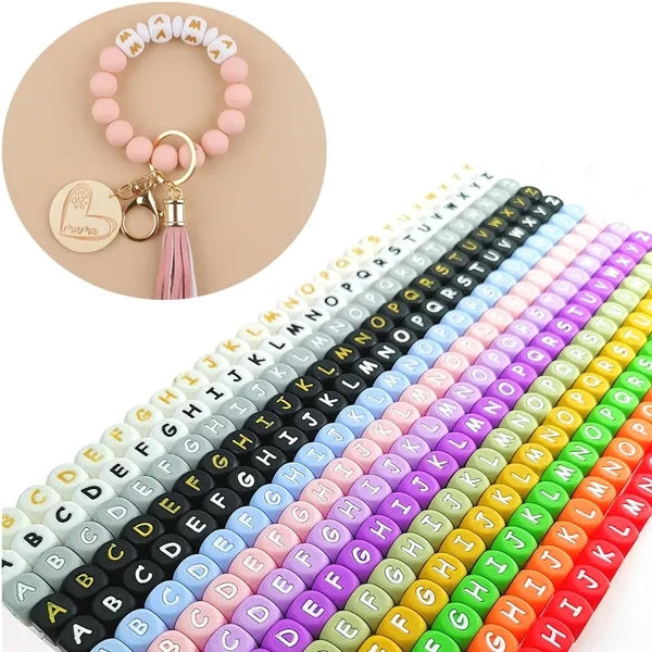 Silicone Letter Beads