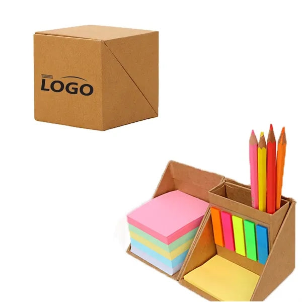 Folding Sticky Notes with Pen Holder