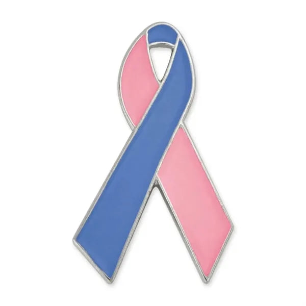 Metal Awareness Ribbon Lapel Pin