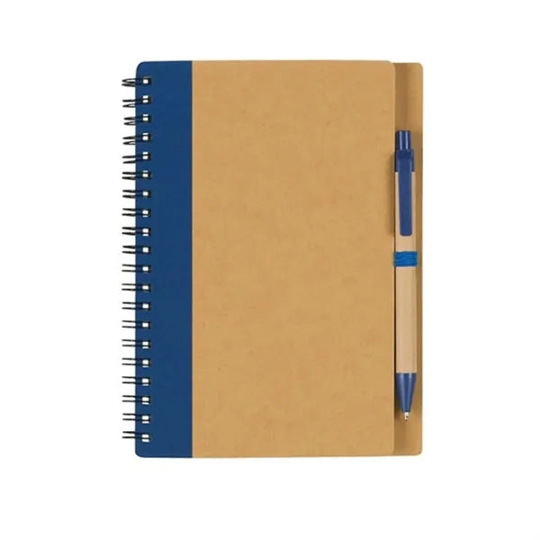 Eco-Friendly Spiral Notebook with Ballpoint Pen