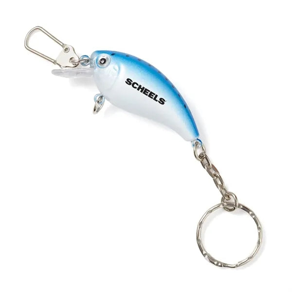 Fishing Lure Keychain with Clasp