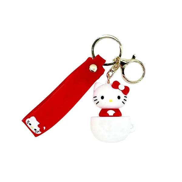 Adorable Cartoon Kitten-Shaped Keychain Pendant Ornament
