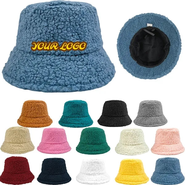 Unisex Winter Lamb Plush Fisherman Hat