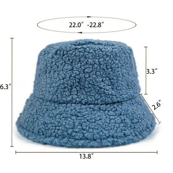 Unisex Winter Lamb Plush Fisherman Hat