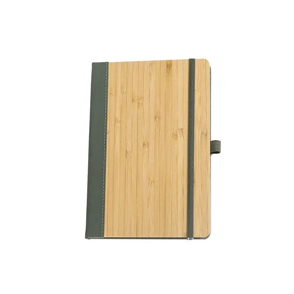 100Sheets A5 Lined Journal Notebook With Bamboo Cover