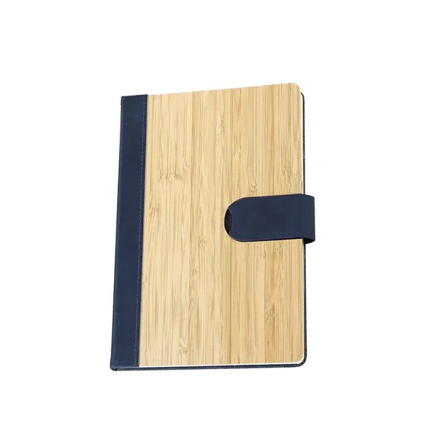 200Pages A5 Bamboo Lined Journal Notebook Magnetic Buckle