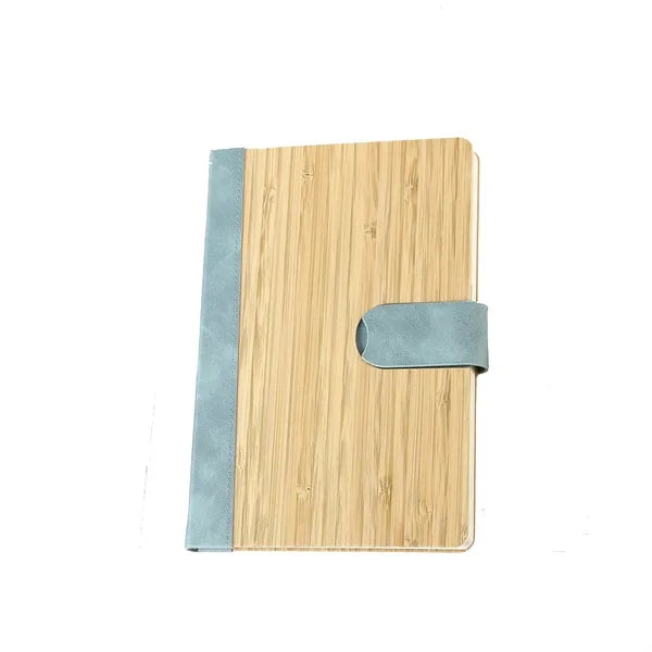 200Pages A5 Bamboo Lined Journal Notebook Magnetic Buckle