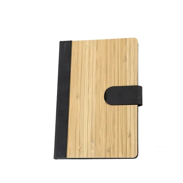 200Pages A5 Bamboo Lined Journal Notebook Magnetic Buckle