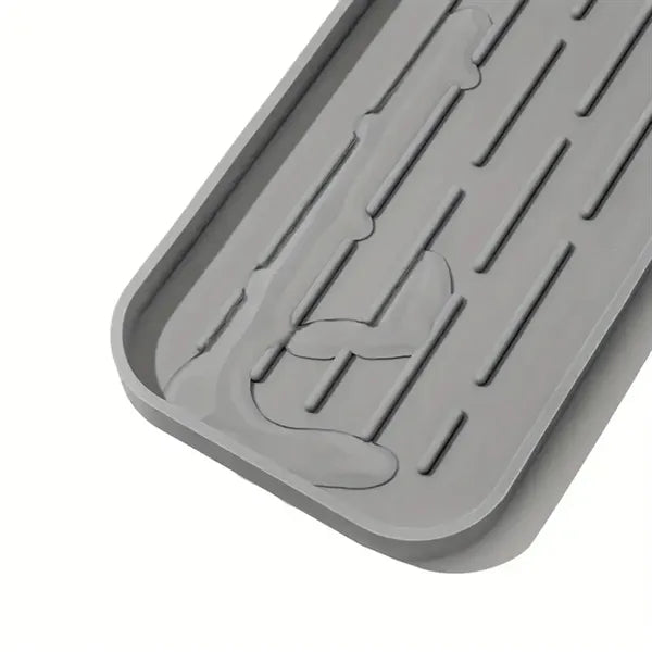 Kitchen Sink Organizer Silicone Sponge Holder Storage Tray