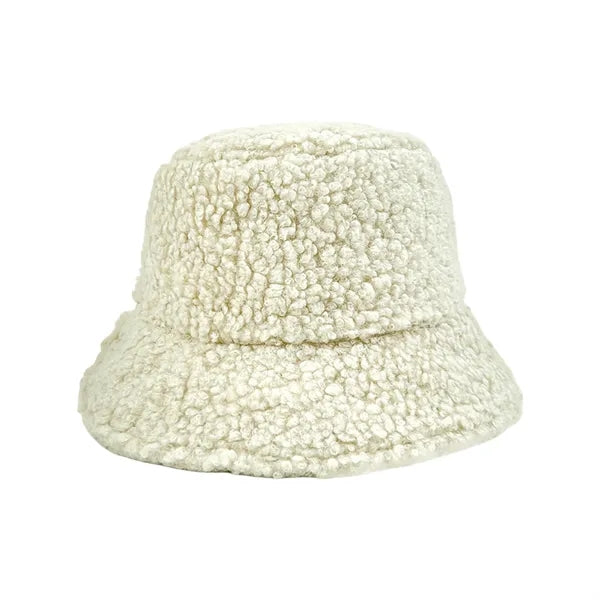 Unisex Winter Lamb Plush Fisherman Hat