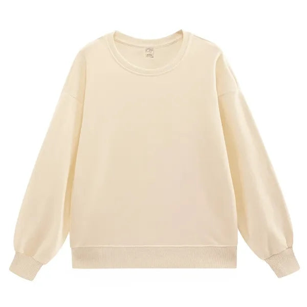 100% Polyester Crewneck Sweatshirts Pullover Tops