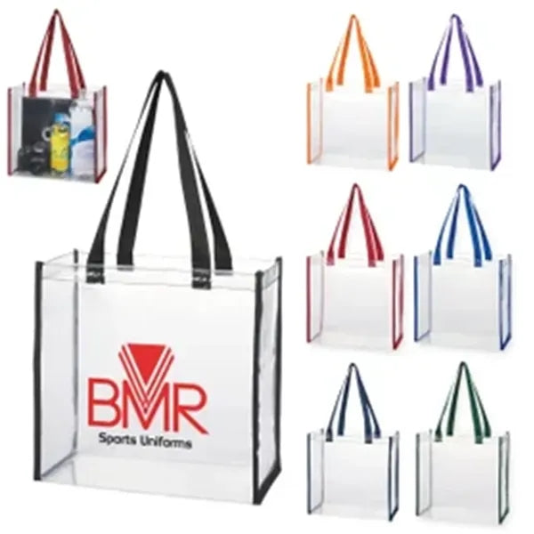 Giveaway Clear Stadium Tote Bags_12 x 12 x 6 inch