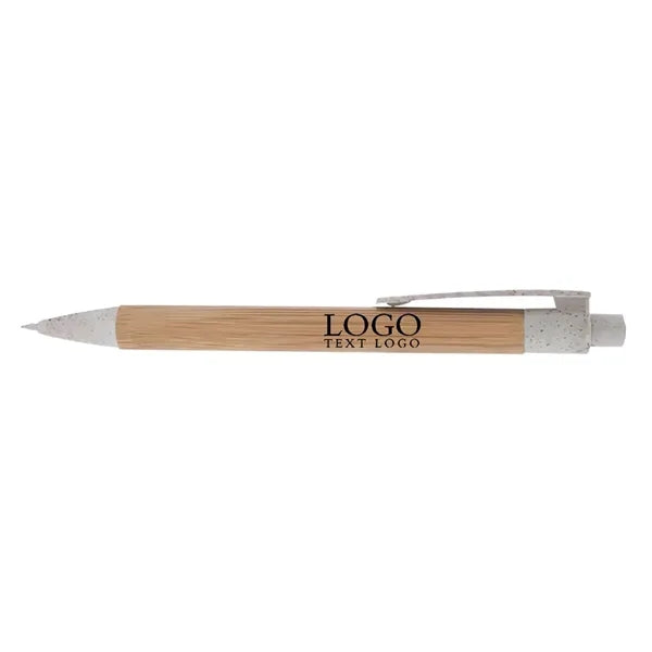 Bamboo Wheat Plunger-Action Pen