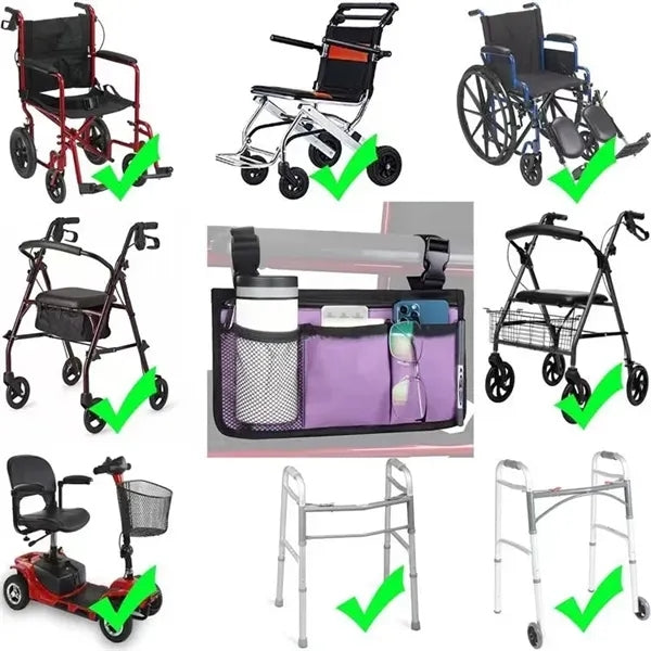 Foldable Wheelchair Side Bag