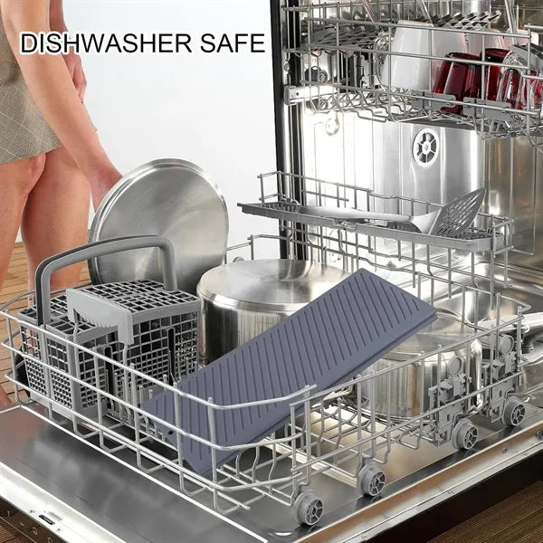 Silicone Dish Drying Mat for Kitchen Counter Four-Fold