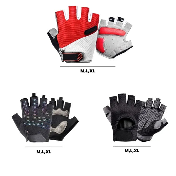 Outdoor Mountain Bike Half-Finger Non Slip Gloves
