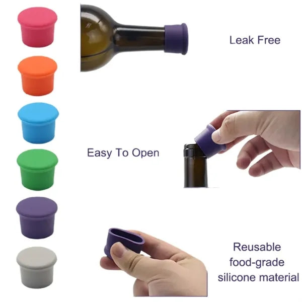 Silicone Wine Bottle Stopper Caps