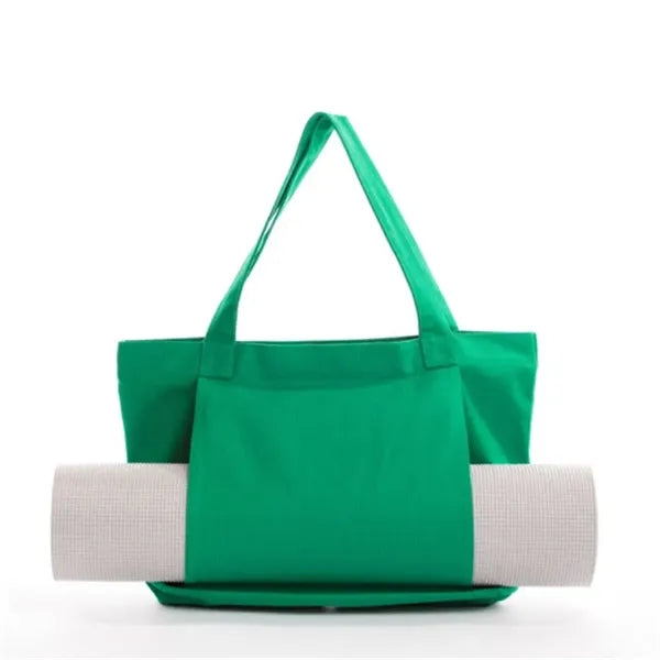 Canvas Pilates Tote Bag with Yoga Mat Carrier