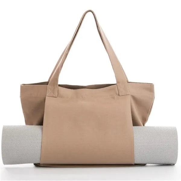 Canvas Pilates Tote Bag with Yoga Mat Carrier