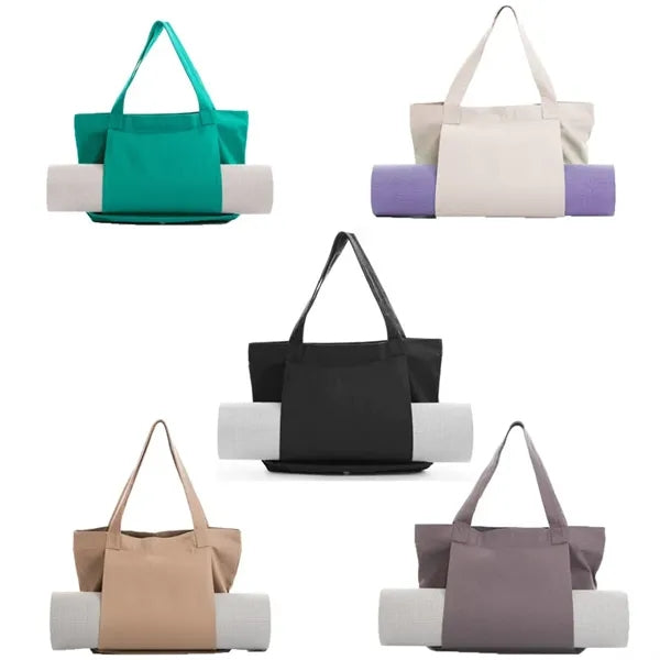 Canvas Pilates Tote Bag with Yoga Mat Carrier