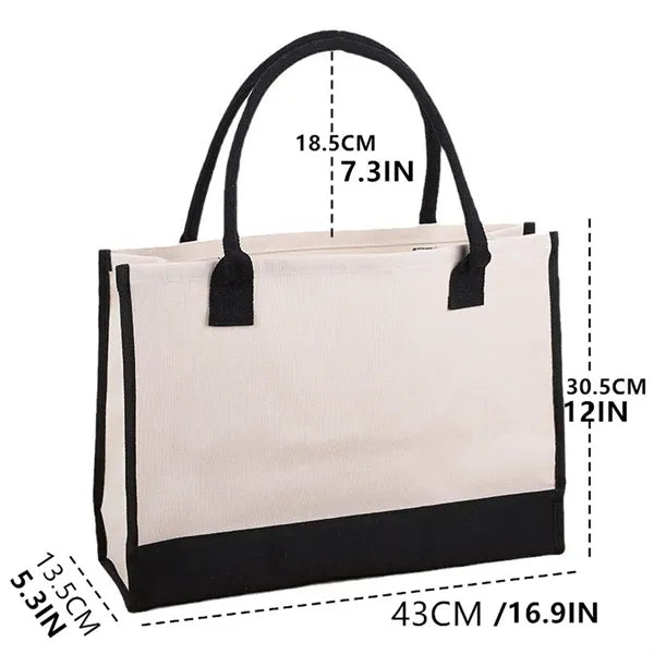 Canvas Beach Tote Bag