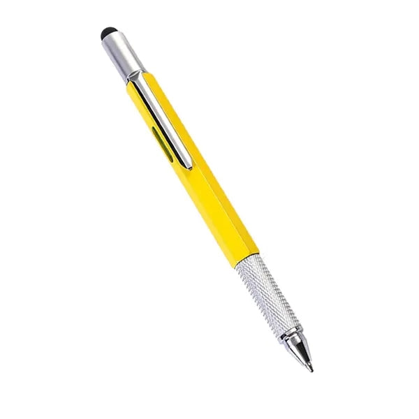 6 in 1 Multitool Pen with Ruler Level Gauge Screwdriver