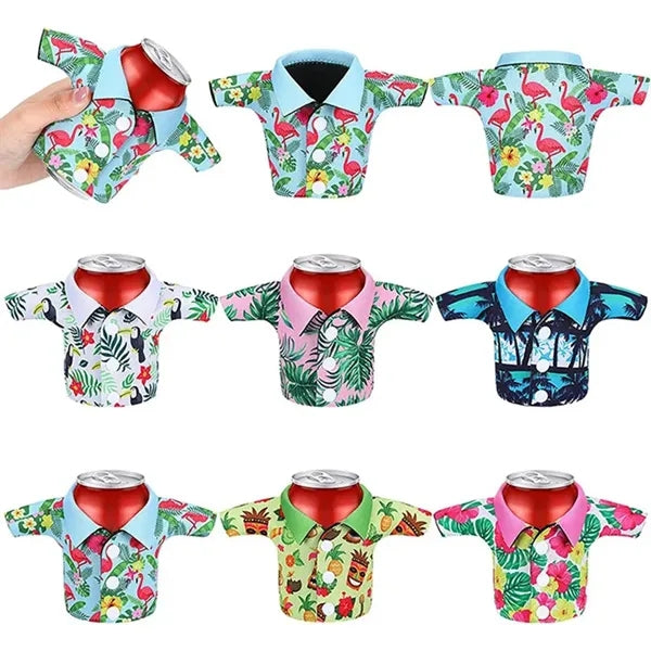 T-shirt-shaped Full Color Neoprene Beverage Sleeve