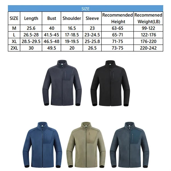 Men'S Fleece Jackets Full Zip