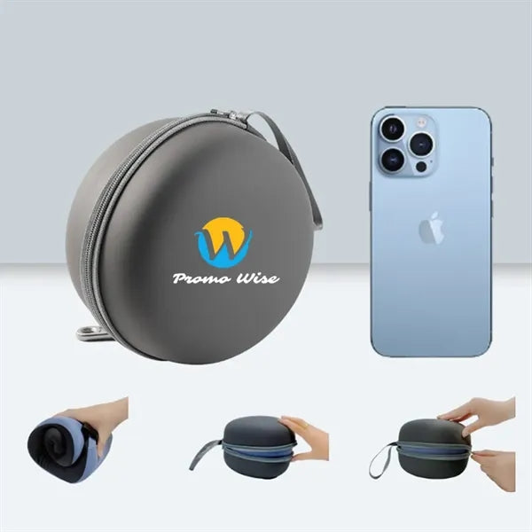 Portable U-Shaped Travel Neck Pillow with Storage Case