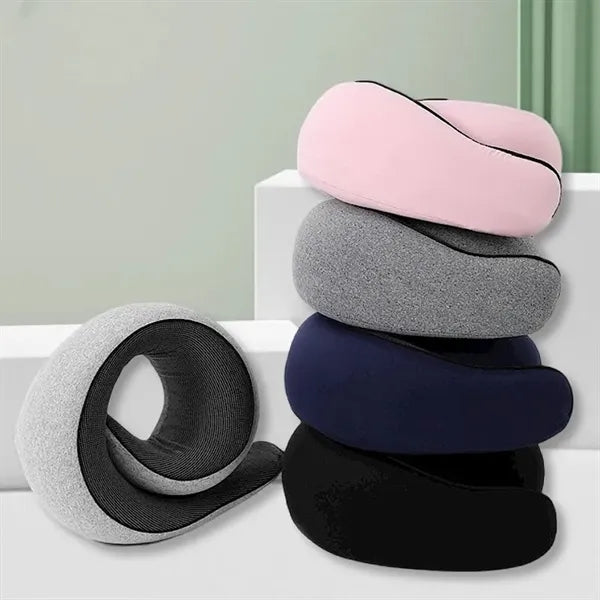 Portable U-Shaped Travel Neck Pillow with Storage Case