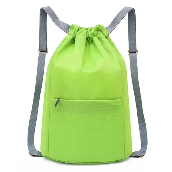 Large Drawstring Bag with Adjustable Shoulder Straps