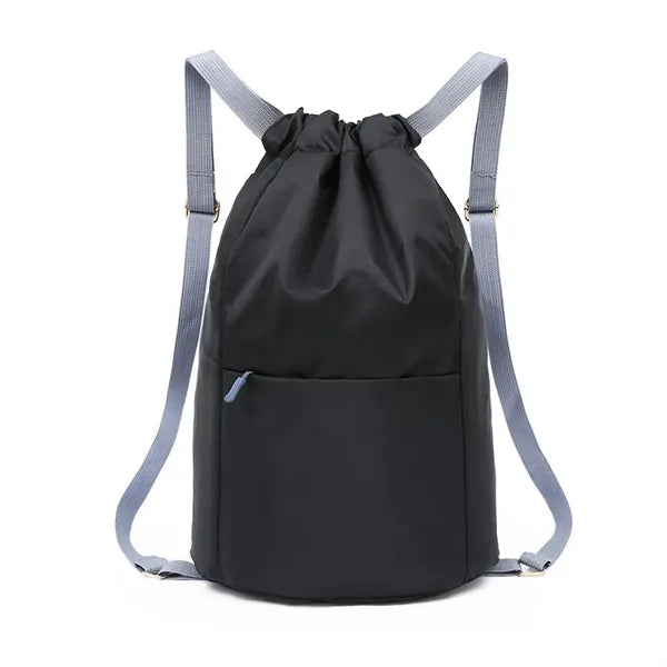 Large Drawstring Bag with Adjustable Shoulder Straps