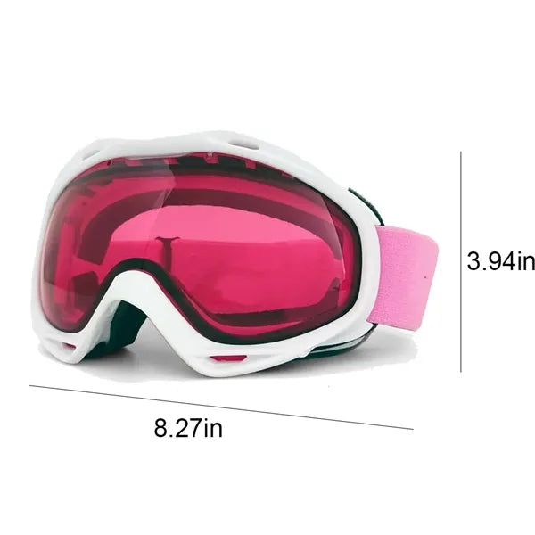 Double Layers Anti-fog Windproof Ski Skating Goggles