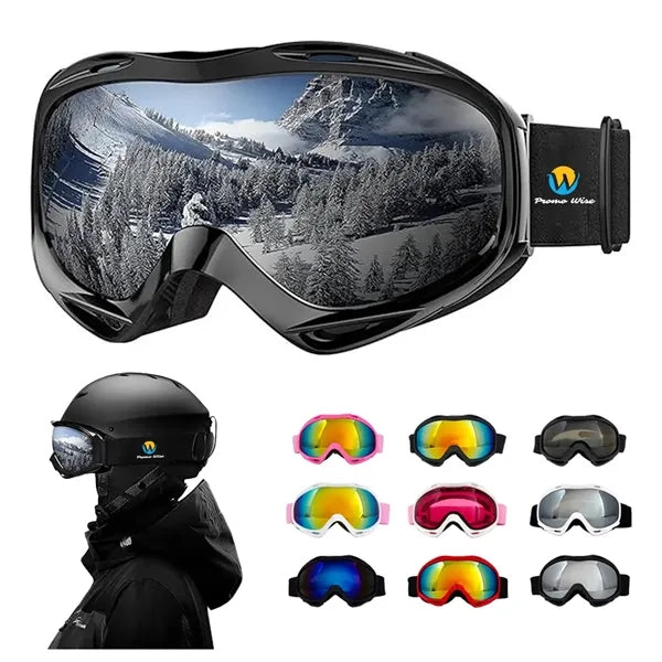 Double Layers Anti-fog Windproof Ski Skating Goggles