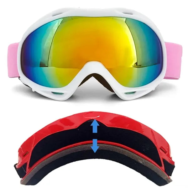 Double Layers Anti-fog Windproof Ski Skating Goggles